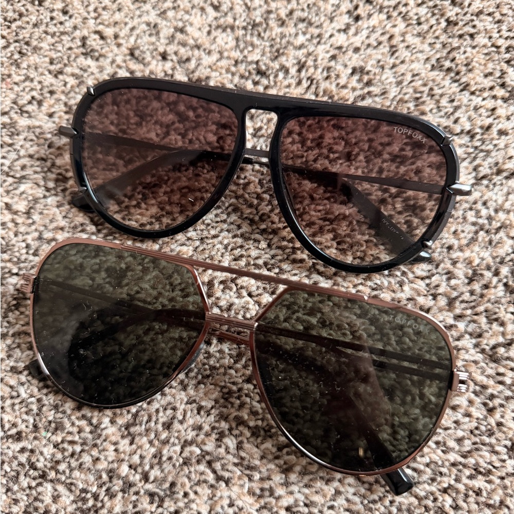 Topfoxx 2 pairs of untangled x Emily aviator sunglasses